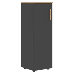 Шкаф колонна средний с левой дверью FORTA Графит-Дуб Гамильтон   FMC 40.1 (L) (399х404х801) в Махачкале
