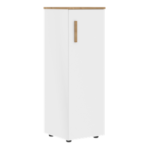 Средний шкаф колонна с правой дверью FORTA Белый-Дуб Гамильтон  FMC 40.1 (R) (399х404х801) в Махачкале