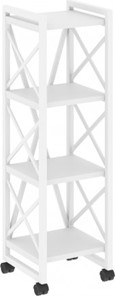 Стеллаж мобильный Loft VR.L-MST.K-4.4, Белый/Белый металл в Махачкале