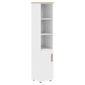 Высокий шкаф с глухой средней дверью  правой FORTA Белый FHC 40.6 (R) (399х404х1965) в Махачкале