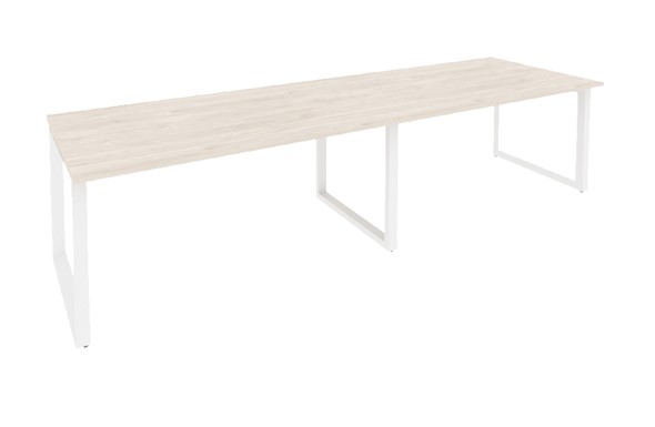 Переговорный стол O.MO-PRG-2.4 Белый/Денвер светлый в Махачкале - изображение