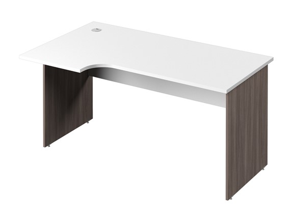 Письменный стол С-35 левый, цвет Белый/Джара Госфорт в Махачкале - изображение