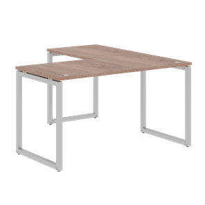 Письменный стол угловой левый XTEN-Q Дуб-сонома- серебро XQCT 1415 (L) (1400х1500х750) в Махачкале