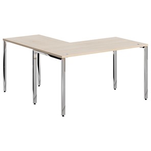 Письменный угловой  стол для персонала правый XTEN GLOSS  Бук Тиара  XGCT 1415.1 (R) (1400х1500х750) в Махачкале