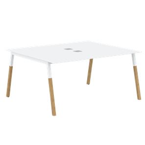 Переговорный стол FORTA Белый-Белый-Бук FWST 1513 (1580x1346x733) в Махачкале