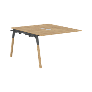 Переговорный стол FORTA Дуб Гамильтон-Черный графит-Бук FIWST 1113 (1180х1346х733) в Махачкале