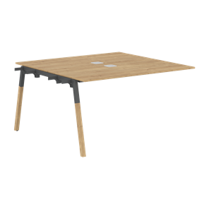 Переговорный стол FORTA Дуб Гамильтон-Черный графит-Бук FIWST 1313 (1380х1346х733) в Махачкале