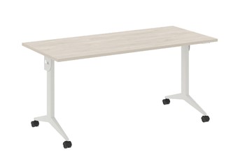 Складной мобильный стол X.M-5.7, Металл белый/Денвер светлый в Махачкале