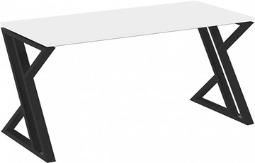 Письменный стол Loft VR.L-SRZ-4.7, Белый Бриллиант/Черный металл в Махачкале