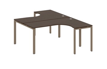 Стол письменный Metal System БП.РАС-СА-2.4 Венге/Мокко в Махачкале