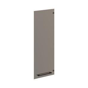 Дверь для шкафчика стеклянная средняя MORRIS TREND Антрацит/Кария Пальмира AMGT 42-1 (422х4х1132) в Махачкале