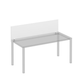 Экран для стола 160 на белом каркасе с кронштейнами Комфорт КФ, белый премиум (160x45x1.8) К.Б 843 в Махачкале