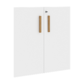 Двери для шкафов низкие с замком FORTA Белый FLD 40-2(Z) (794х18х766) в Махачкале