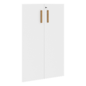 Двери для шкафов средние с замком FORTA Белый FMD 40-2(Z) (794х18х1164) в Махачкале