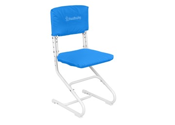 Комплект чехлов на сиденье и спинку стула СУТ.01.040-01 Синий, Замша в Махачкале