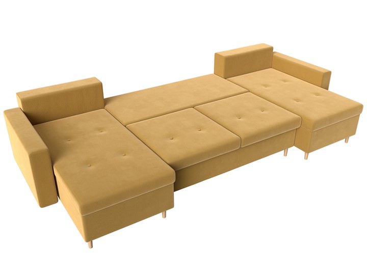 П-образный диван Белфаст, Желтый (Микровельвет) в Махачкале - изображение 2
