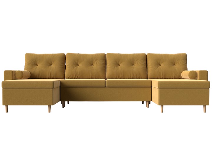 П-образный диван Белфаст, Желтый (Микровельвет) в Махачкале - изображение 5