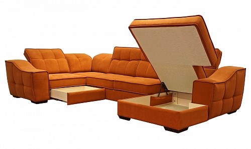 Угловой диван N-11-M (П1+ПС+УС+Д2+Д5+П1) в Махачкале - изображение 1