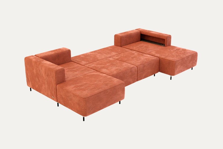 П-образный диван P-0-M П ( П1+Д5+Д2+Д5+П1) в Махачкале - изображение 1