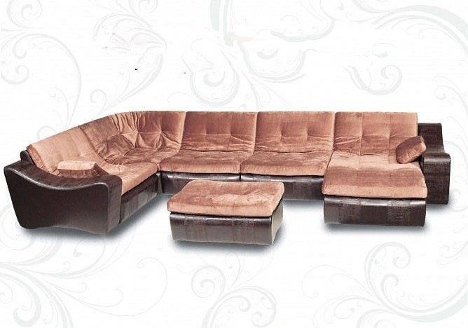 П-образный диван Плимут-Лувр 410х230х175 в Махачкале - изображение 1