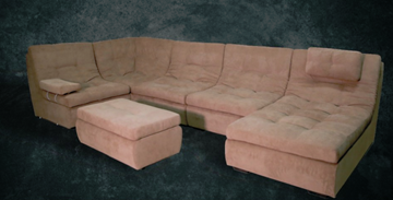 П-образный диван Премьер со столом-пуфом в Махачкале