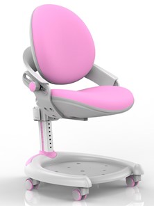 Растущее детское кресло Mealux ZMAX-15 Plus, Y-710 PN, белый металл, обивка розовая однотонная в Махачкале