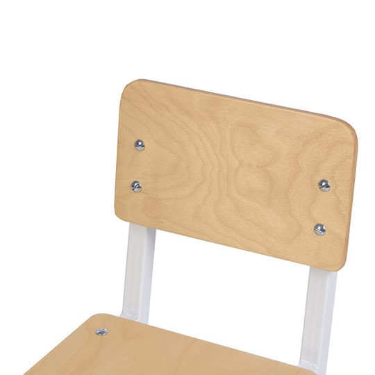 Детский стул POLINI Kids City S Ученик, 2 гр. Белый-дуб пастельный в Махачкале - изображение 4