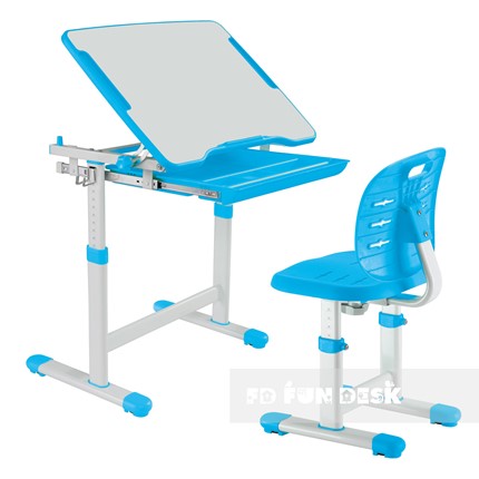 Парта растущая + стул Piccolino III Blue в Махачкале - изображение