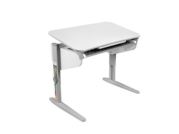 Детский стол-трансформер 5/100 (СУТ. 46) Белый/Серый/Серый с лотком в Махачкале