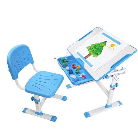 Растущая парта + стул Karo Blue в Махачкале - изображение