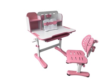 Растущая парта и стул Vivo Pink FUNDESK в Махачкале - предосмотр