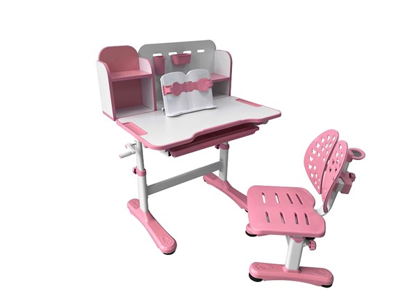 Растущая парта и стул Vivo Pink FUNDESK в Махачкале - изображение