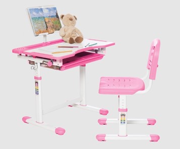 Детский стол-трансформер RIFFORMA SET-17A, розовый в Махачкале - предосмотр