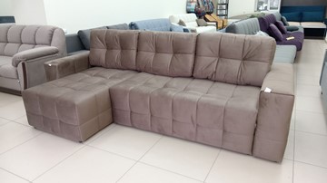 Угловой диван с оттоманкой Реал ДУ Graund 03 велюр в Махачкале