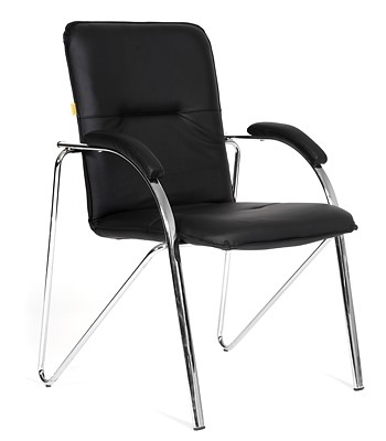 Кресло офисное CHAIRMAN 850 Экокожа Terra 118 черная в Махачкале - изображение