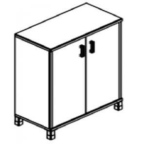 Шкаф для бумаг В-420.6 ДСП 900х450х1286 мм в Махачкале